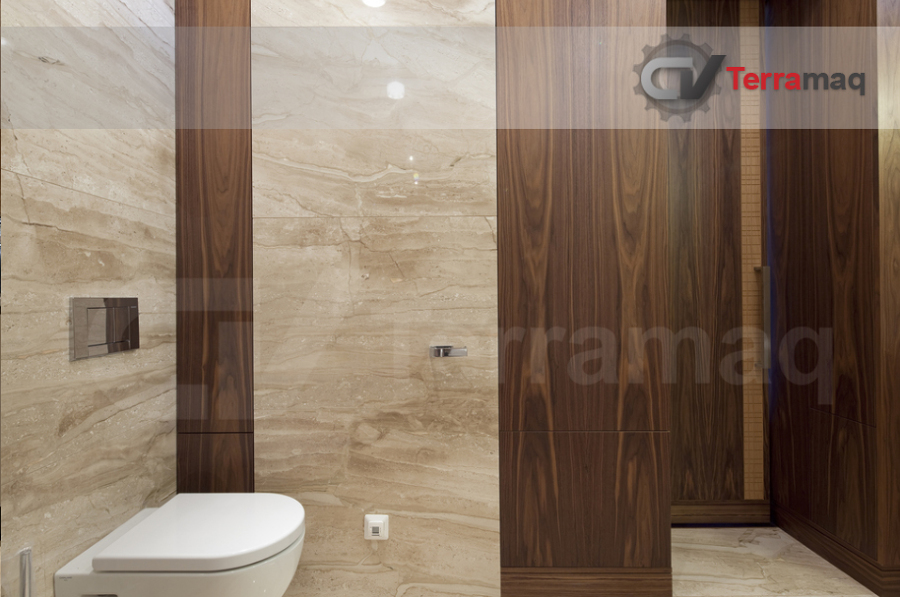 Baño Terminación Madera/Porcelanato