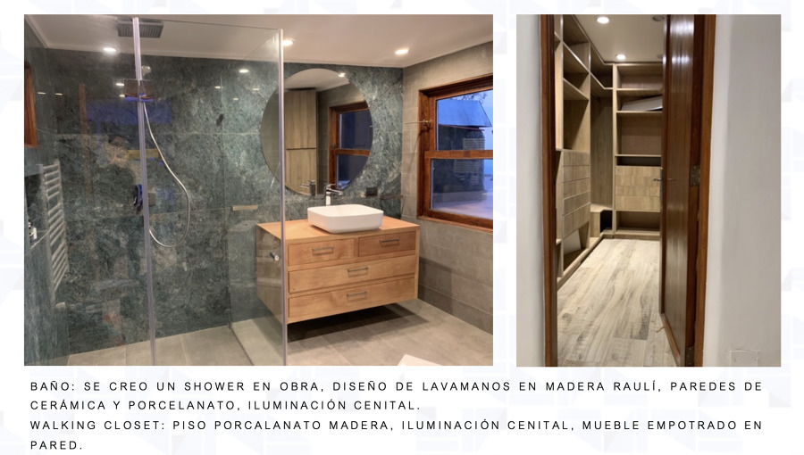 Bano y Closet remodelado