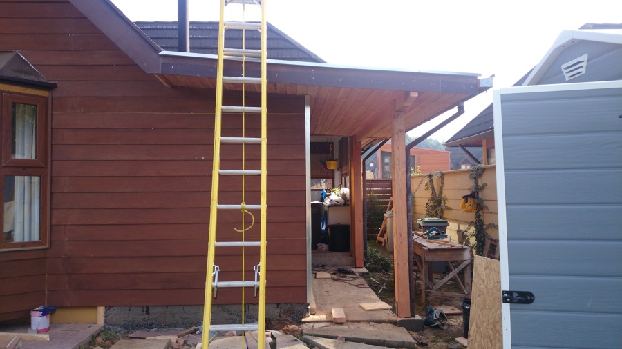 Bodega y garach ya casi terminados