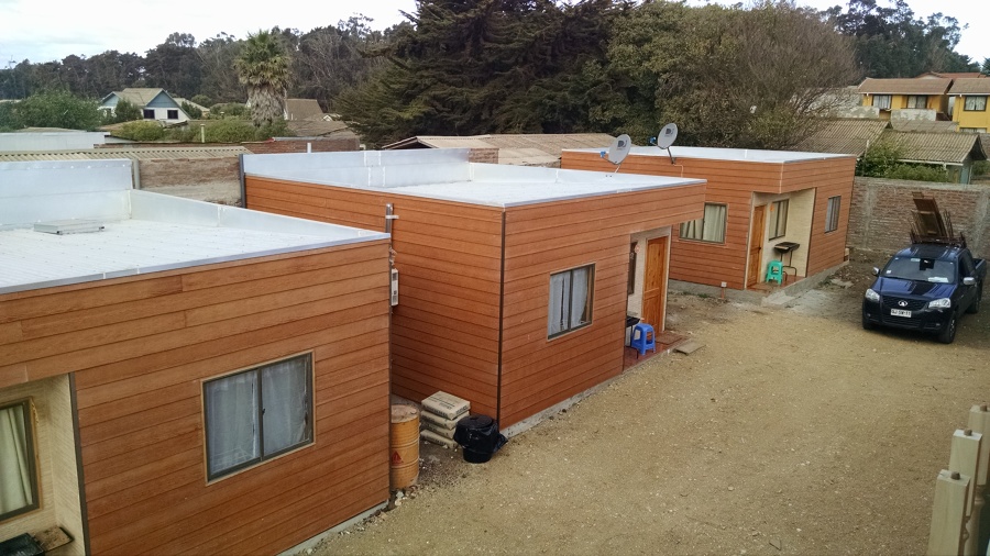 cabañas de metalcom con siddind de fibrocemento de 36 mts2