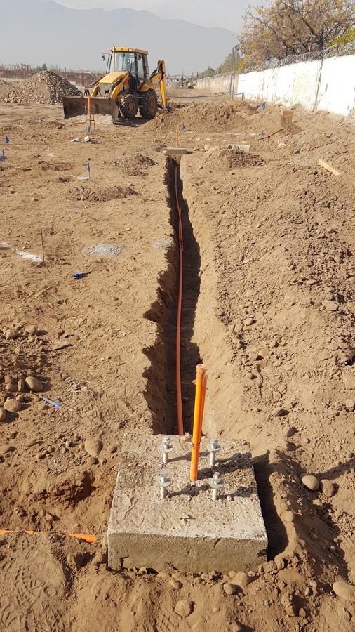 Canalización para alumbrado público