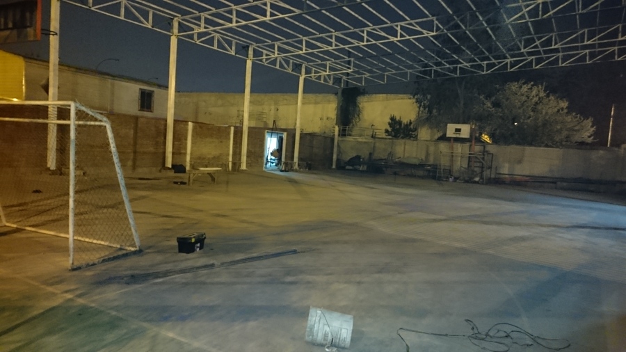 cancha en su 20% de avance