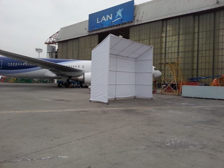 Carpa para mantención de Turbinas
