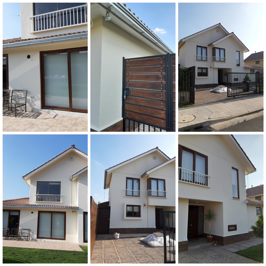 Casa ya pintada la fachada