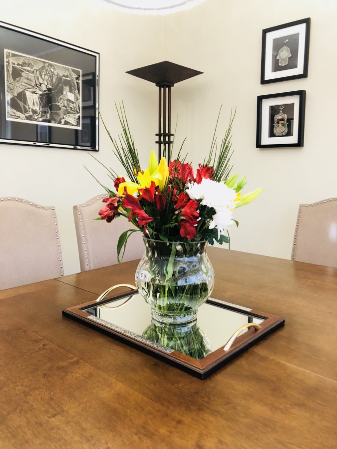 Centro de mesa en flores naturales ( detalles deco )