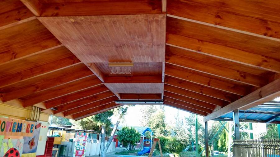 cobertizo viga a la vista