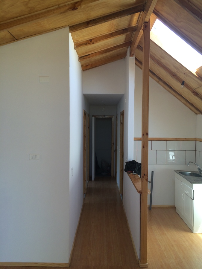 Cocina y pasillo