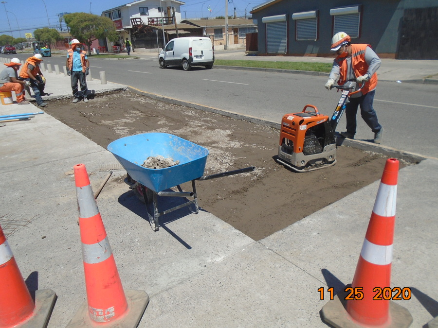 Compactado con placa