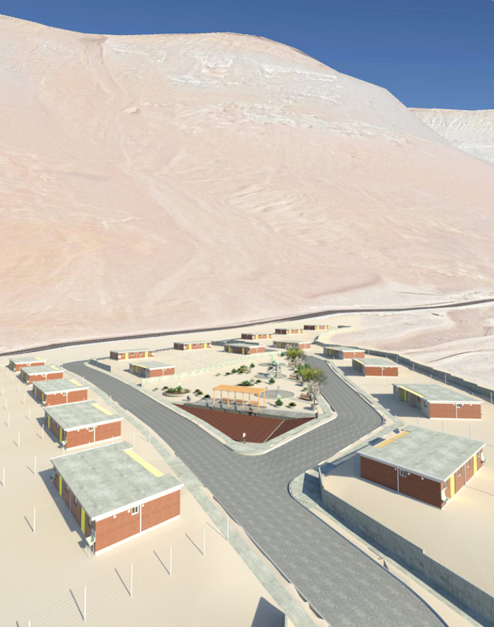 Conjunto Habitacional 34 Viviendas Sociales Inti Phaxi II, Poconchile, Arica-Chile.