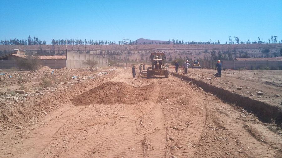 Construcción de base caminos