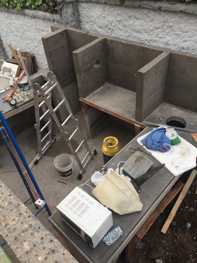 Construccion de Quincho Vintage. Las Condes 2018
