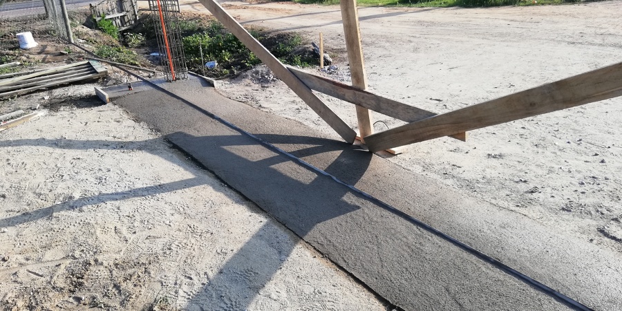construcción de riel