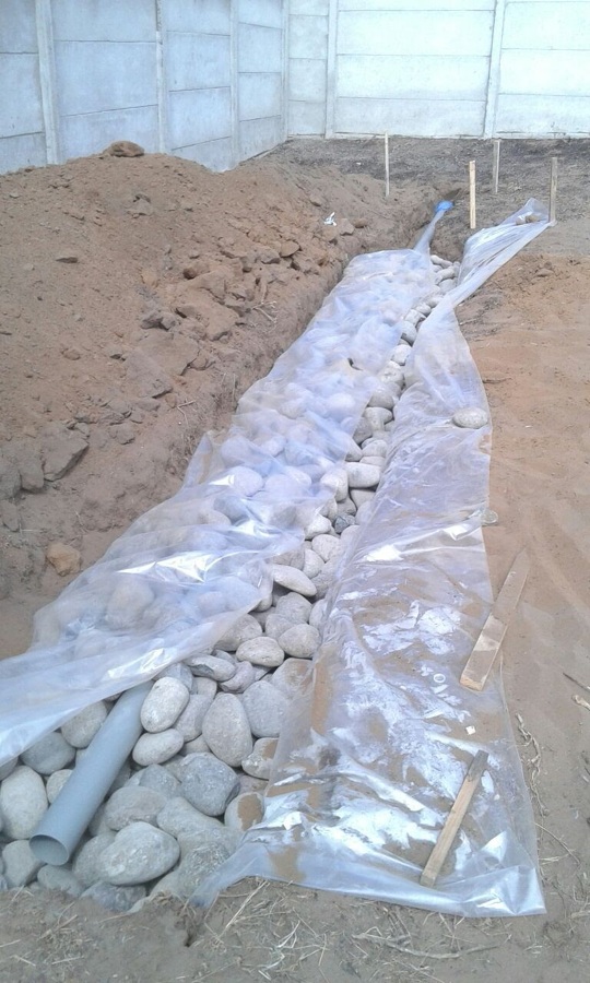 Construcción fosa séptica