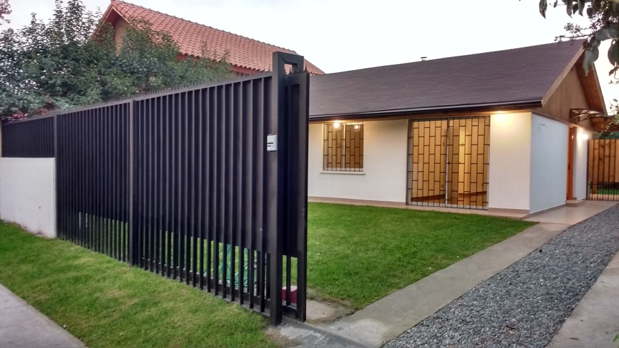 Construcción portón corredizo electrónico fach