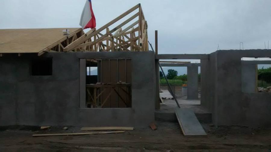 Construcción sólida de albañilería confinada