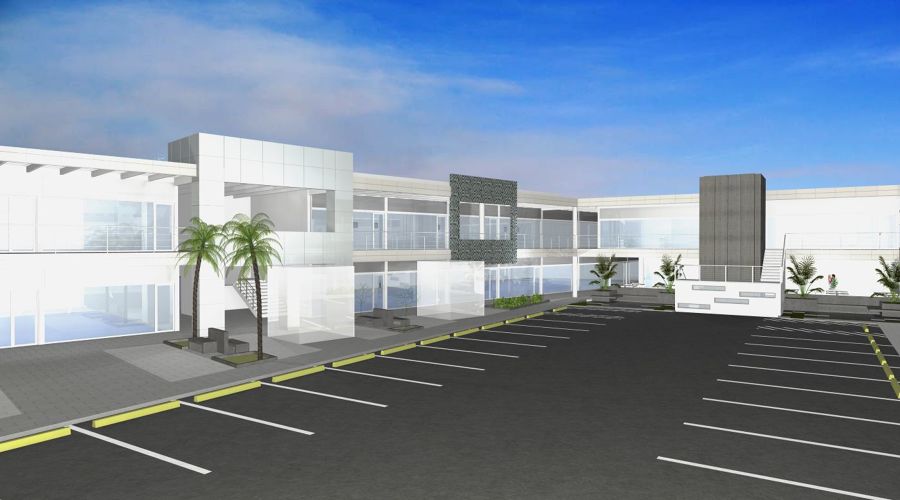 Diseño de fachada para Centro Comercial ANTARTICA