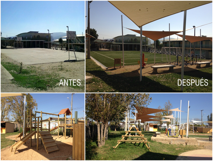 Diseño patio recreativo y deportivo