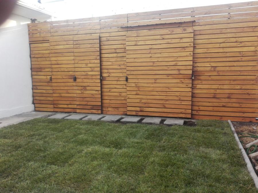 divisiones de maderas con corredera