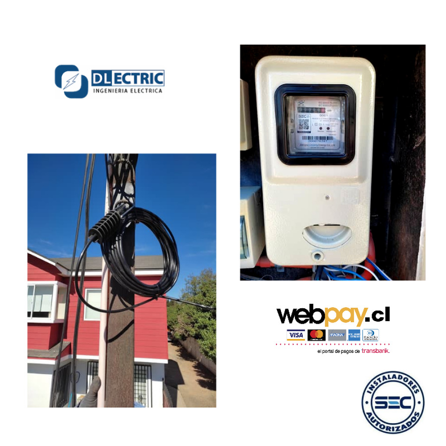 Empalme y acometida instalados en terreno