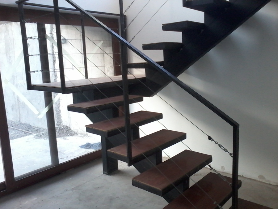 escala en espacio reducido.