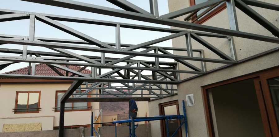 Estructura metalcom terraza