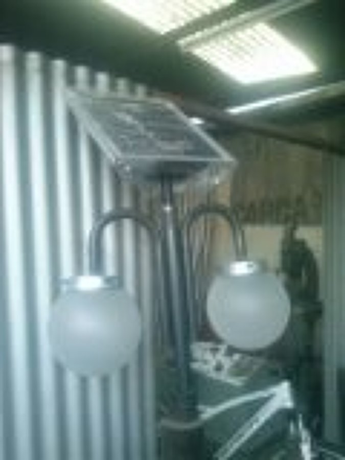 faroles con led solar