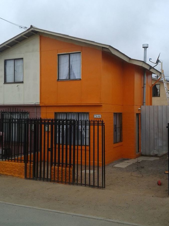 Renovación de Color en Fachada Ladrillo - Fibrocemento | Ideas Pintores