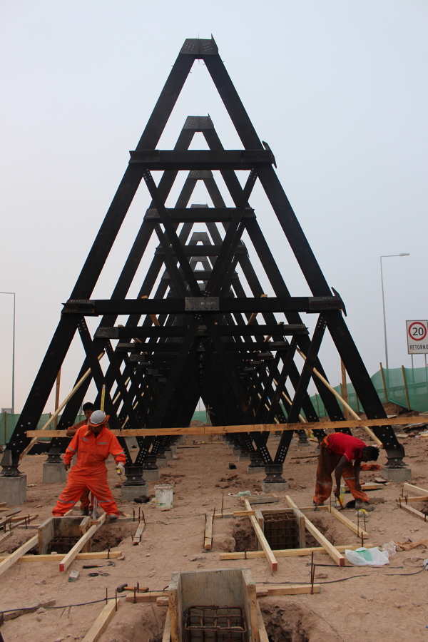 Homenaje a la historia del salitre - construcción