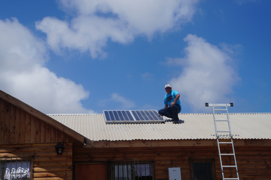 Instalacion de panel techo