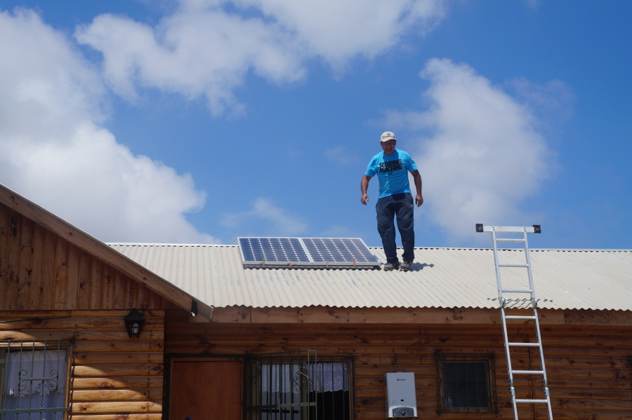 Instalacion de panel techo