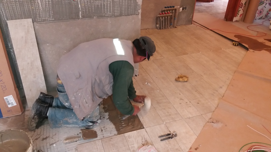 Instalación de porcelanato