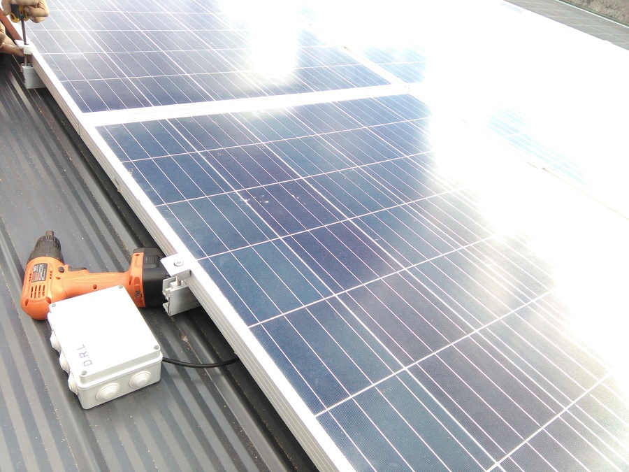 Instalación en proceso de construcción.