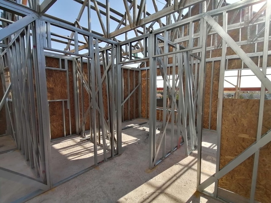 instalación estructura metalcon y cerchas
