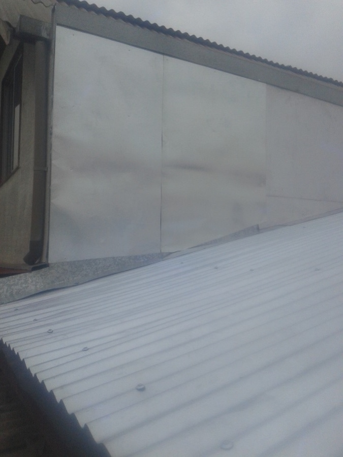 instalación techumbre mas faldones 