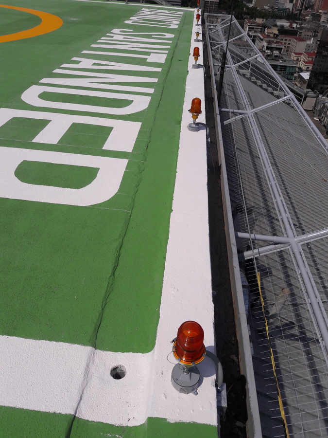 Instalacionnde balizas en pista