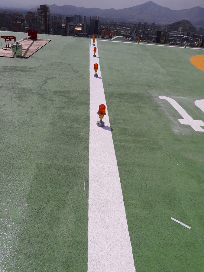 Instalacionnde balizas en pista