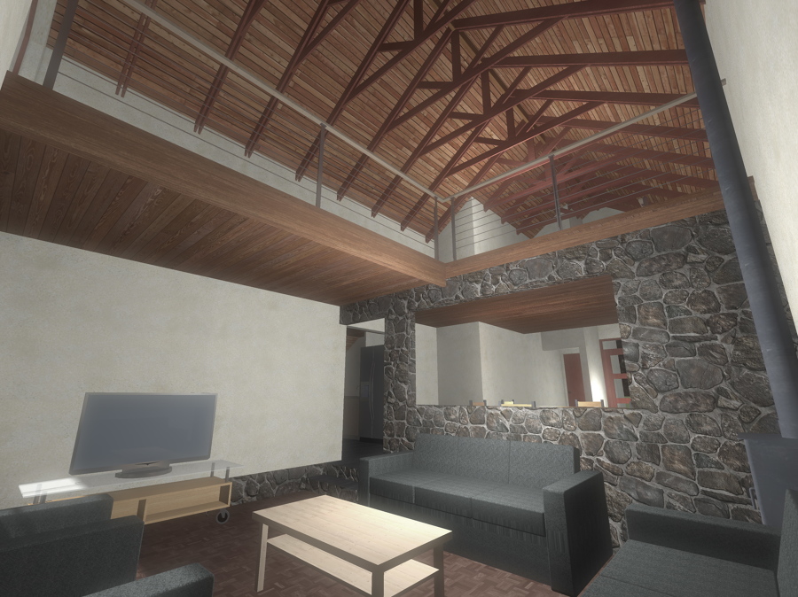 Interior Estar y Altillo