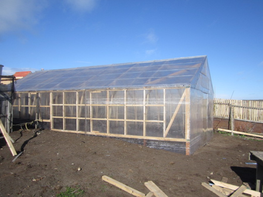 Invernadero totalmente revestido