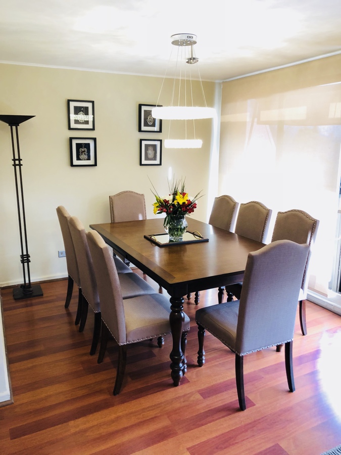 Lámpara anillos en cristal y luz led