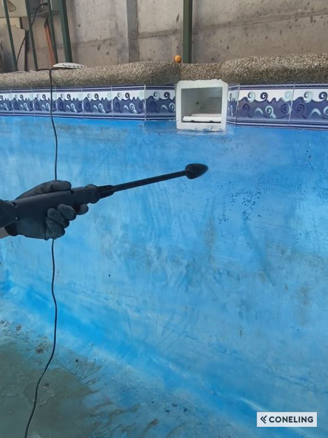 Lavado con hidrolavadora