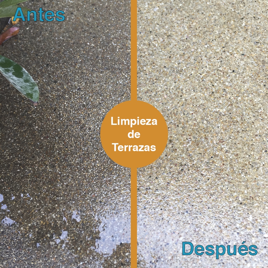 limpieza de patio y terraza