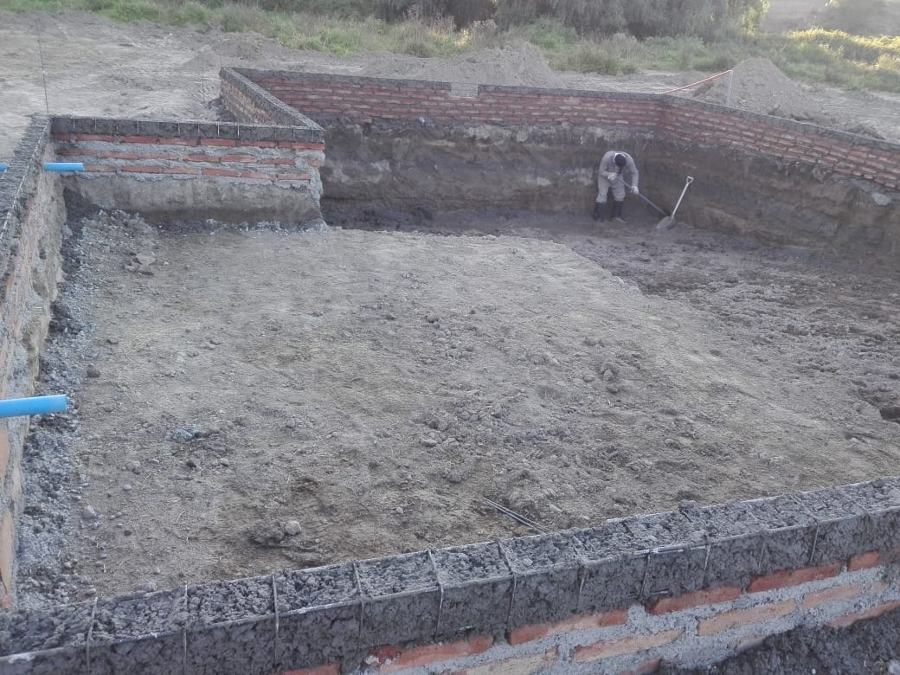 Llenado pilares y Drenado de Terreno