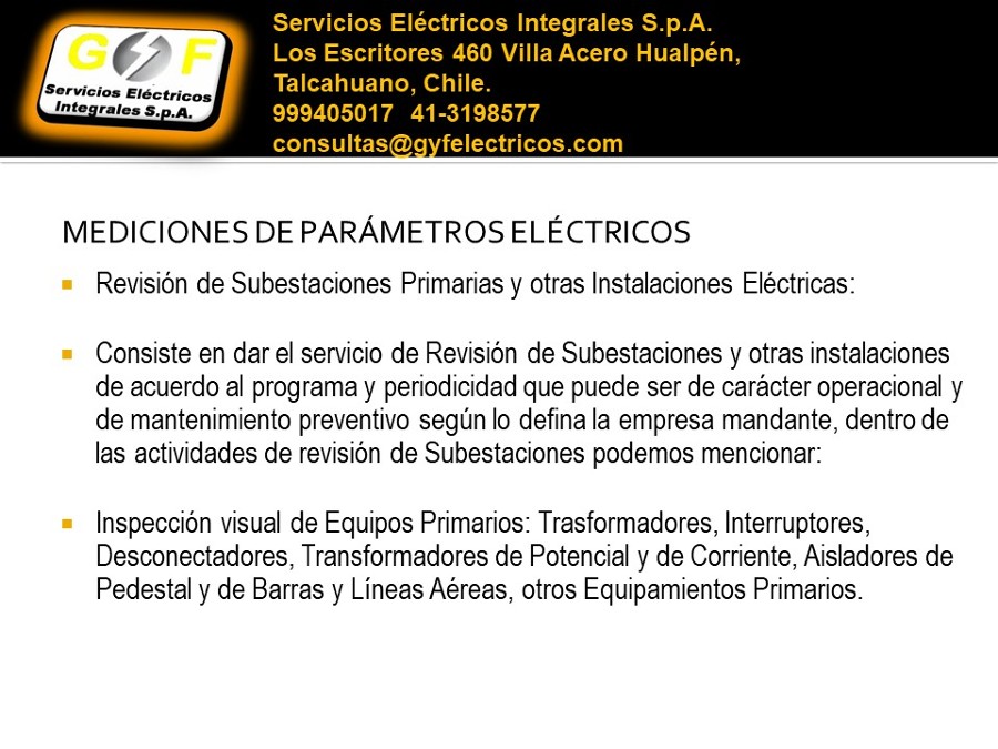 Medición de parámetros eléctricos