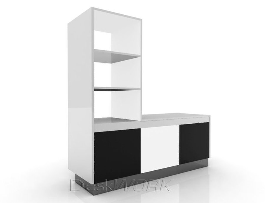 Muebles con repisa y cajones
