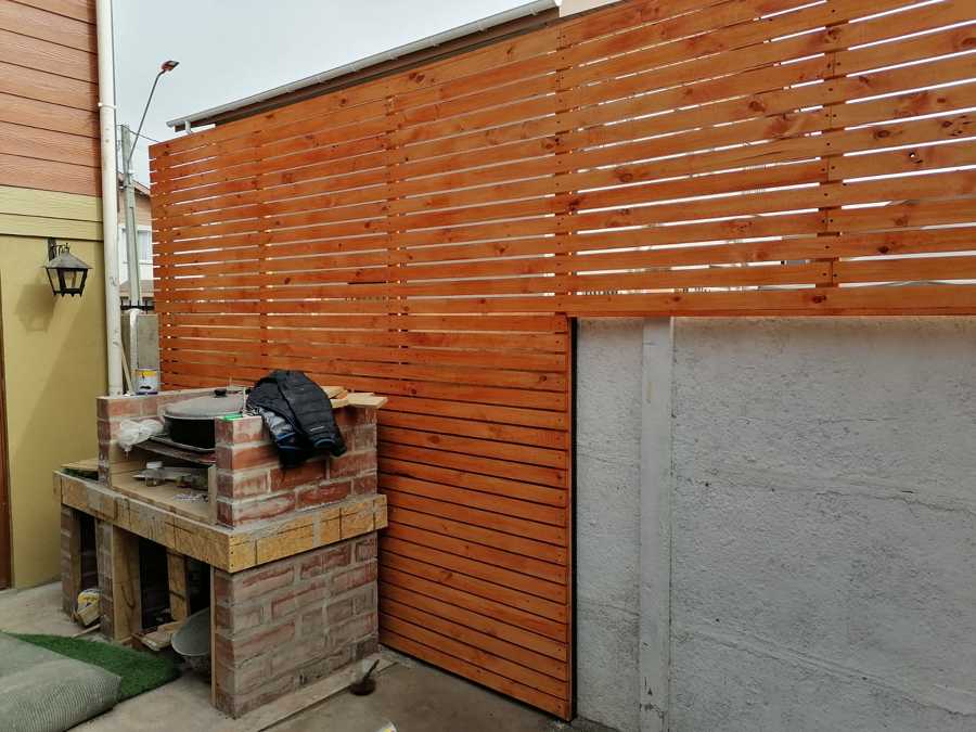 Muro de cortavista para quincho