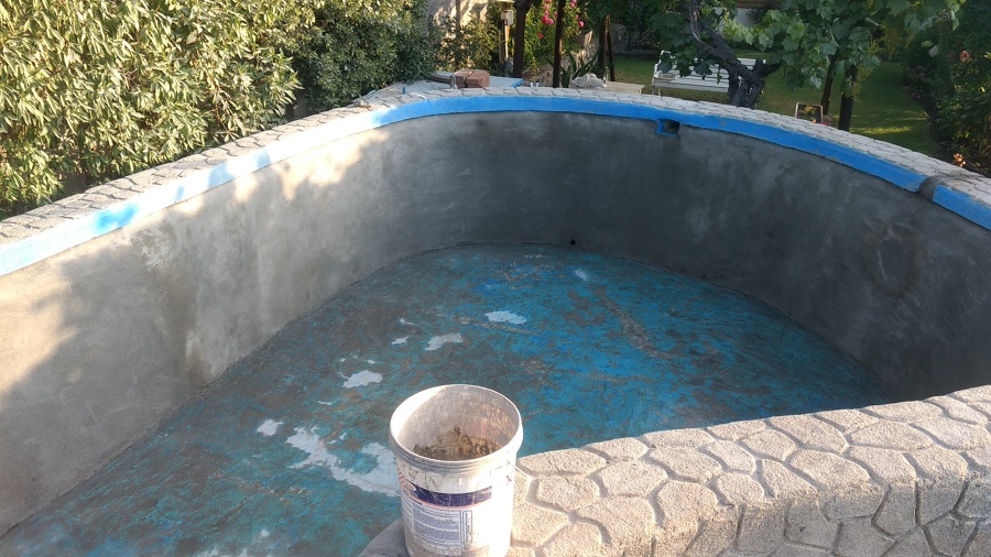 muro estucado terminado