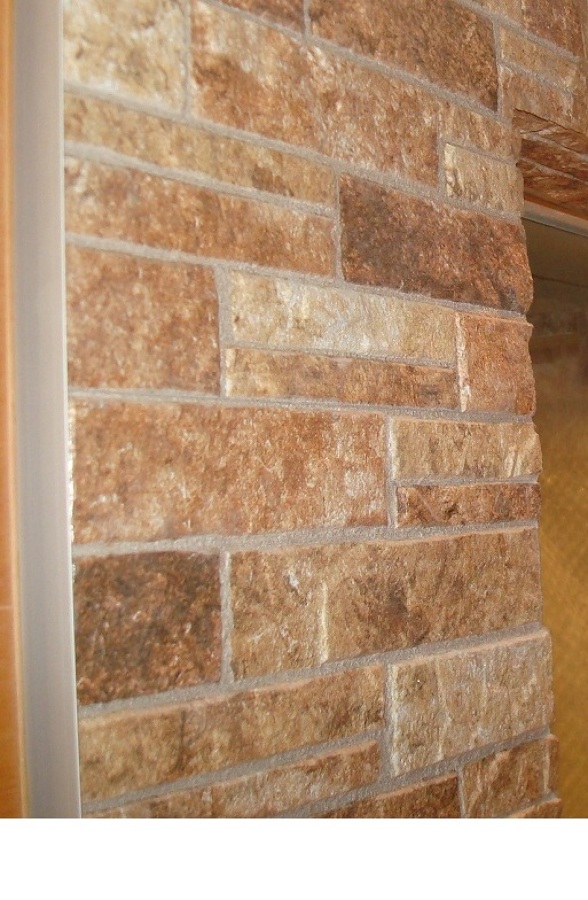 Pared revestida Piedra