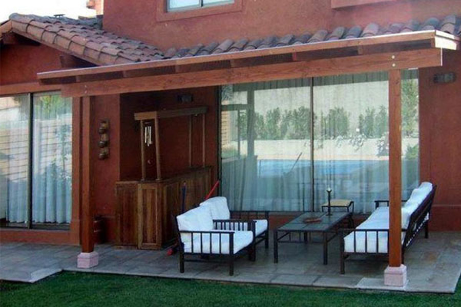 Pergola con listones 1