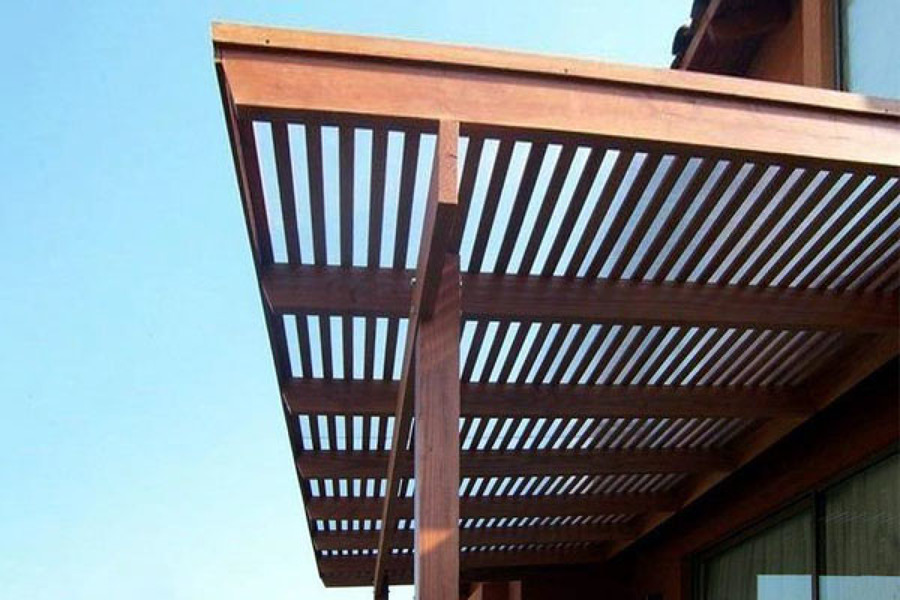 Pergola con listones 3