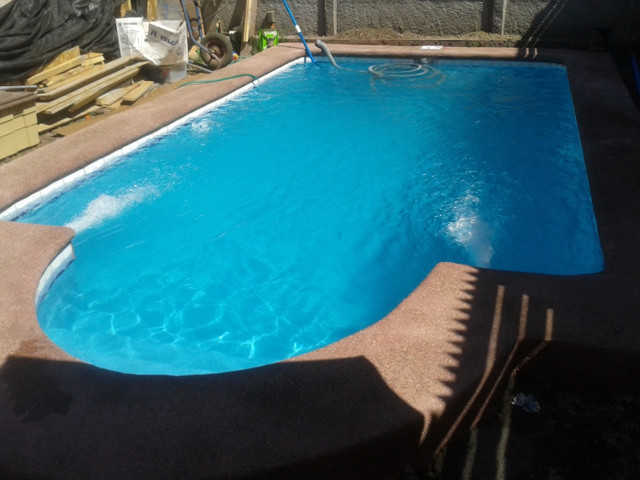 piscina entrada medio punto